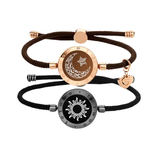 Pulseiras Elo de Amor - Sinta o coração do seu amor Pulseiras Elo de Amor - Conexão em tempo real para casais